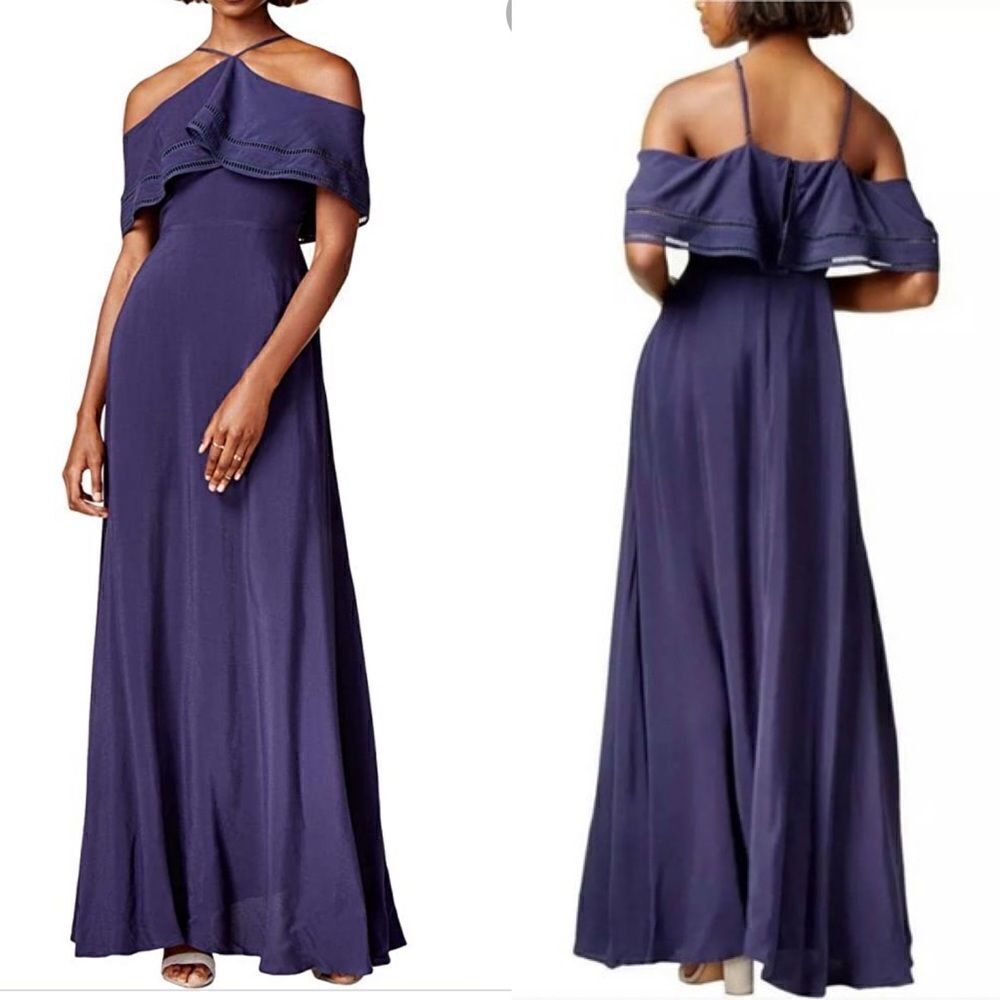 MARE MARE women’s navy cold shoulder maxi dress sz S NWT